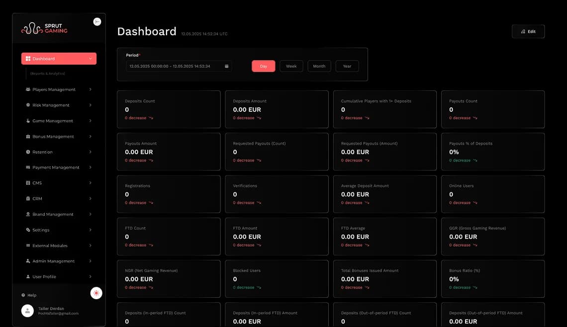 Achievements module interface